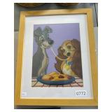 Framed Disney Artwork, 12x15"