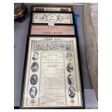 Framed Metropolitan Opera Ephemera