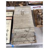 Rustic Wooden Box with Wire Mesh Panels
