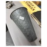 Galvanized Metal Funnel with Hook