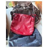 Three Leather Bags Including Coach