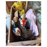 Wood Ammo Crate with Mixed Contents