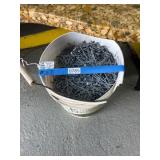 Bucket of 3-Inch Galvanized Nails