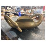 16-Inch Brass Duck Planter