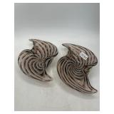 10" Fratelli Toso Murano Glass Bowls