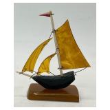 Bakelite Sailboat Figurine, 4 Inches