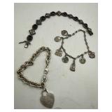Sterling Silver Bracelet Lot