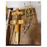 Crucifix Lot with Accessories