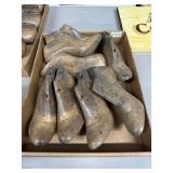 Wooden Shoe Forms With Various Markings