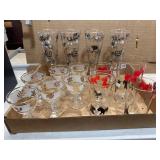 MCM Glassware With Mixed Patterns