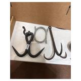 Vintage Hooks and Metal Ring