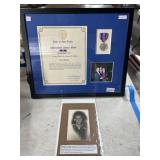 Framed WWII Service Medal Display