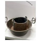 Copper Pail and Basin Set