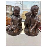 Bronze Sculptures of Boy and Girl by Parks