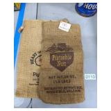 Two Printed Burlap Pistachio Bags