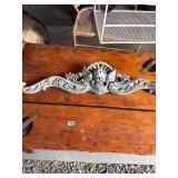 Decorative Cast Metal Cherub Plaque