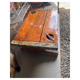 Wood and Metal Coffee Table with Rustic Finish