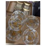 Gold Trim Decor Plates