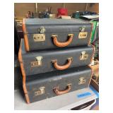 3-Piece Vintage Luggage Set