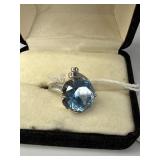 Sterling Silver Blue Topaz Ring