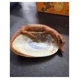Taxidermy Alligator and Shell Display