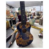 23-Inch Hawaiian Style Painted Ukulele