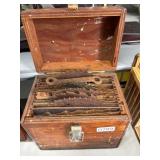 Wooden Box with Assorted Saw Blades