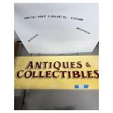 Wooden Antiques & Collectibles Sign