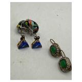 Three Pairs of Earrings