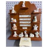 Lenox 2003 Cat Figurine Calendar Set
