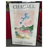 Framed Galerie Maeght Chagall Poster