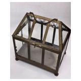 Metal And Glass Terrarium Box