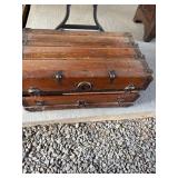 Wooden Trunk With Metal Hardware