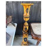 Decorated Lamp Base with Paintings