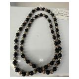 30-Inch Sterling and Onyx Necklace