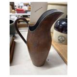 Copper and Tin Pitcher with Handle