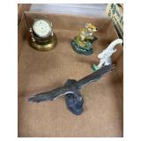Decorative Figurines and Clock Lot