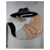 Plastic Wall Art with Silhouette Design