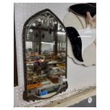 Etched Mirror With Ornate Frame