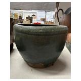 Antique Green Ceramic Pot
