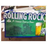 Rolling Rock Metal Beer Sign