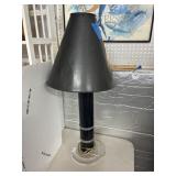 Black Table Lamp with Acrylic Base