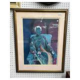 Framed Artwork by Sarah Churchill, 26x32"