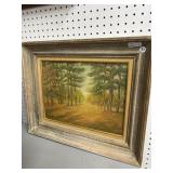 Framed Landscape Painting, Signed