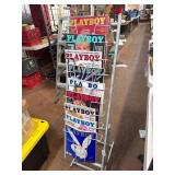Playboy Magazines With Floor Rack