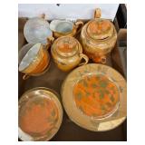 Japanese Hand-Painted Porcelain Tea Set