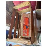 Wooden Fruit Crates With Vintage Branding