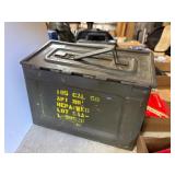 Metal Ammo Box With Hinged Lid