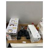 Figurines, Binoculars, and Model Kit