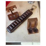 Decatur Walnut Pipe Stand & Leather Belt